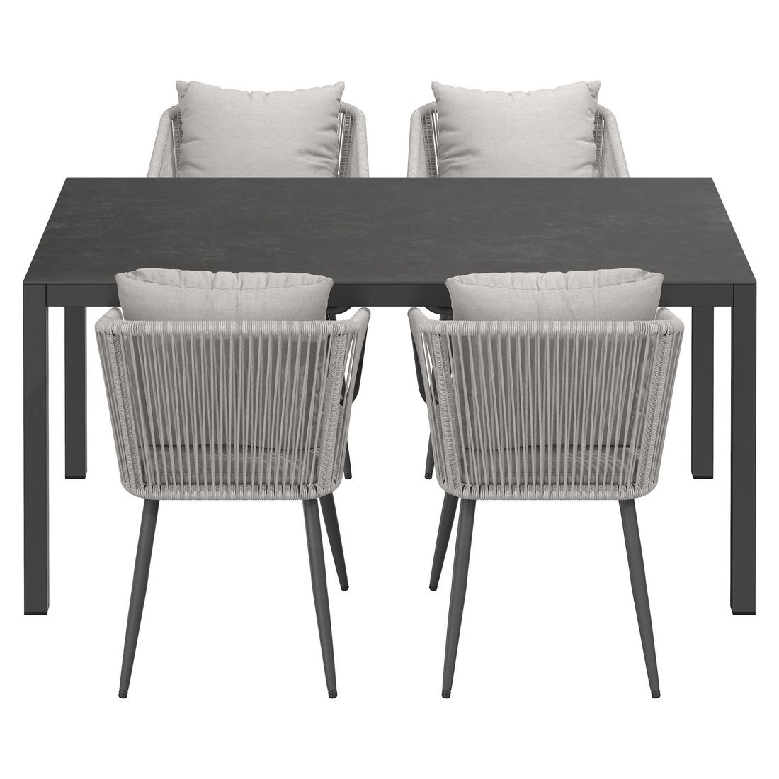 OUTLIV. Alex Gartenmöbel-Set M (4 Plätze) Tisch 160x90cm