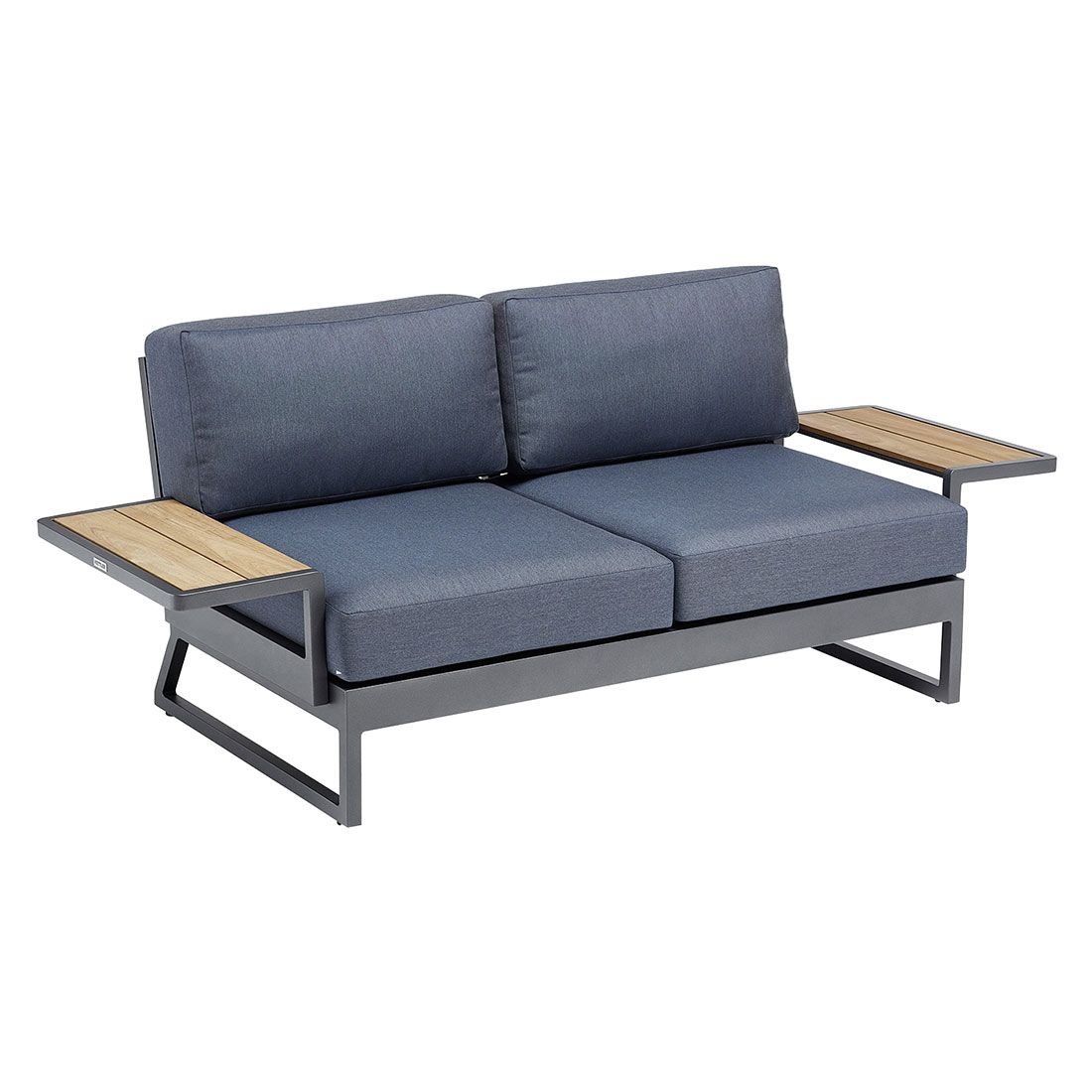Kettler Ocean Skid Platform Loungebank Aluminium/Agora
