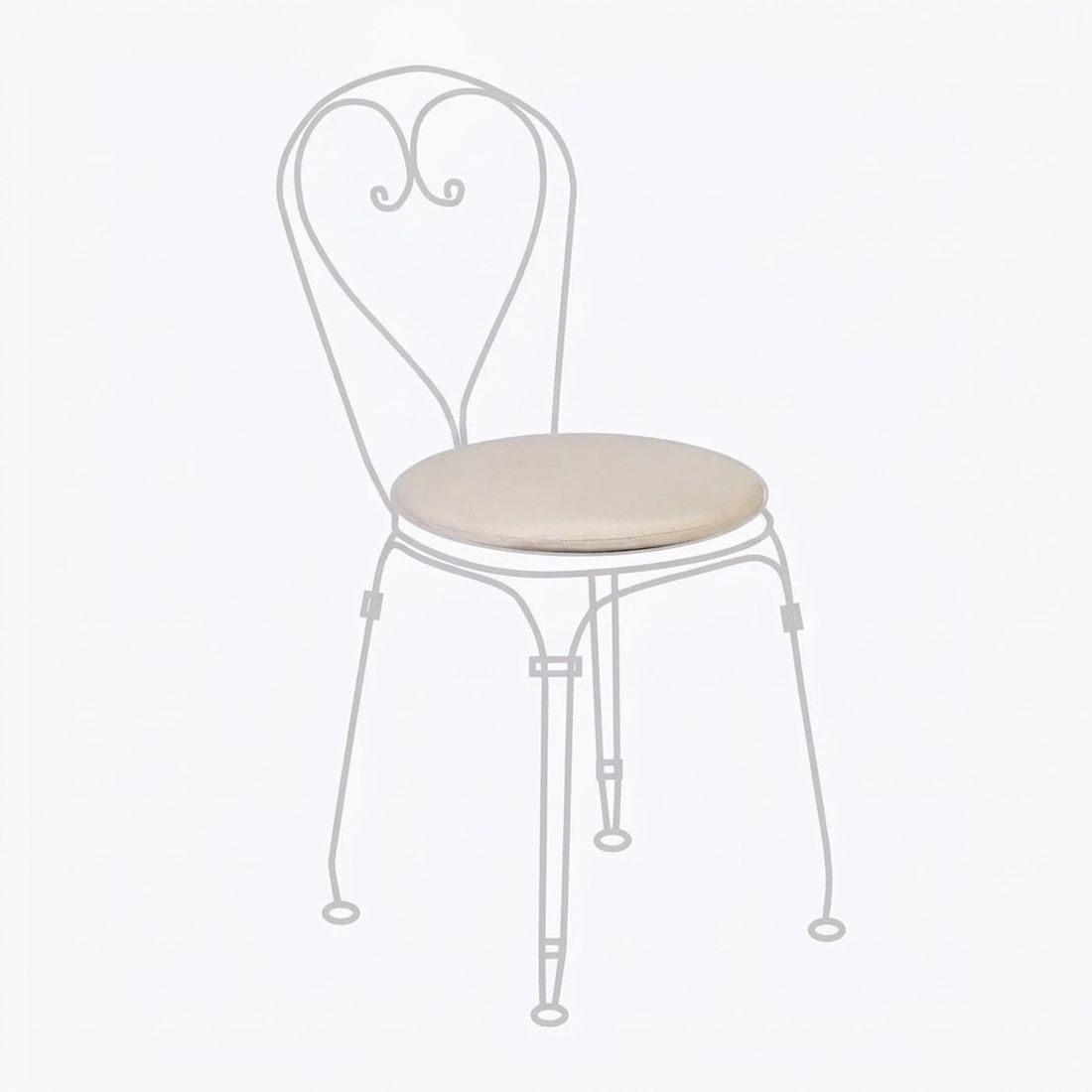 MBM Boulevard Sitzkissen Ø38cm Mischgewebe