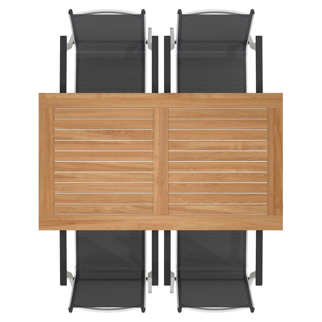 Kettler Basic Plus Gartenmöbel-Set 5-tlg. Tisch 160x90cm