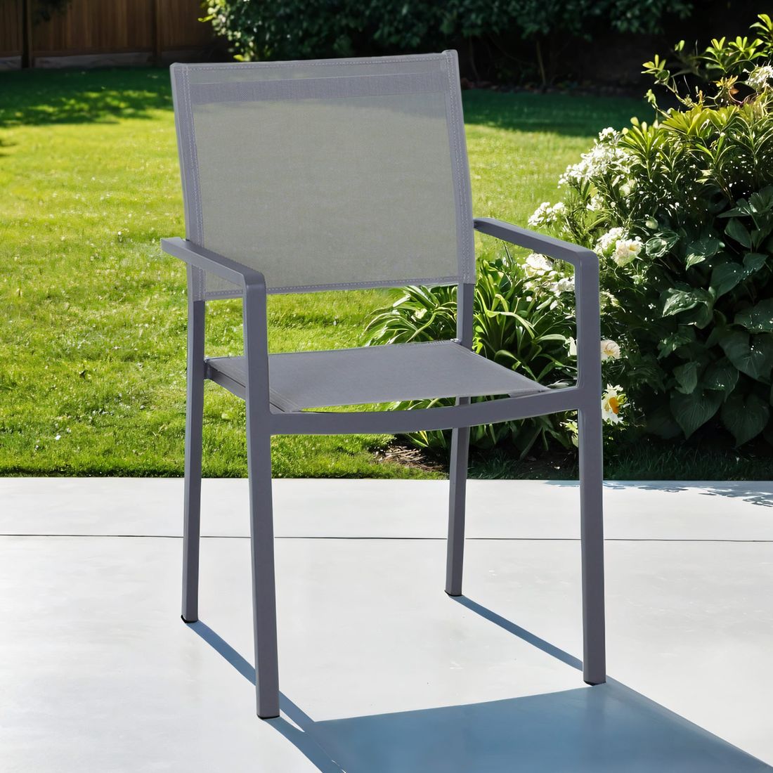 Siena Garden Leeds Stapelsessel Aluminium/Textilene