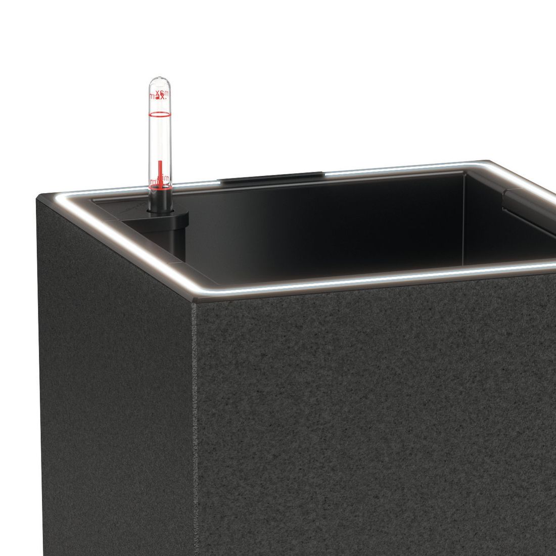 Lechuza Canto Stone 30 LED Pflanzgefäß mit Beleuchtung Kunststoff