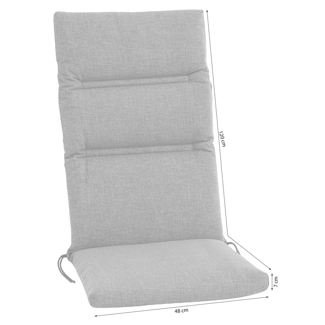 Siena Garden Comfort Gartenstuhlauflage Hochlehner 48x120cm Mischgewebe