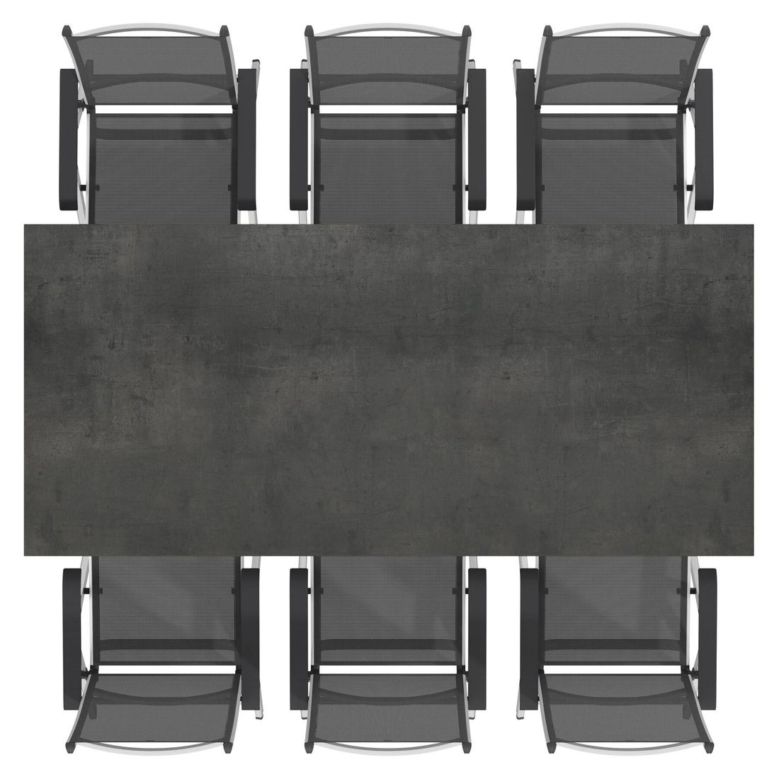 Kettler Basic Plus Gartenmöbel-Set L verstellbar (6 Plätze) mit OUTLIV. Tisch 220x100cm
