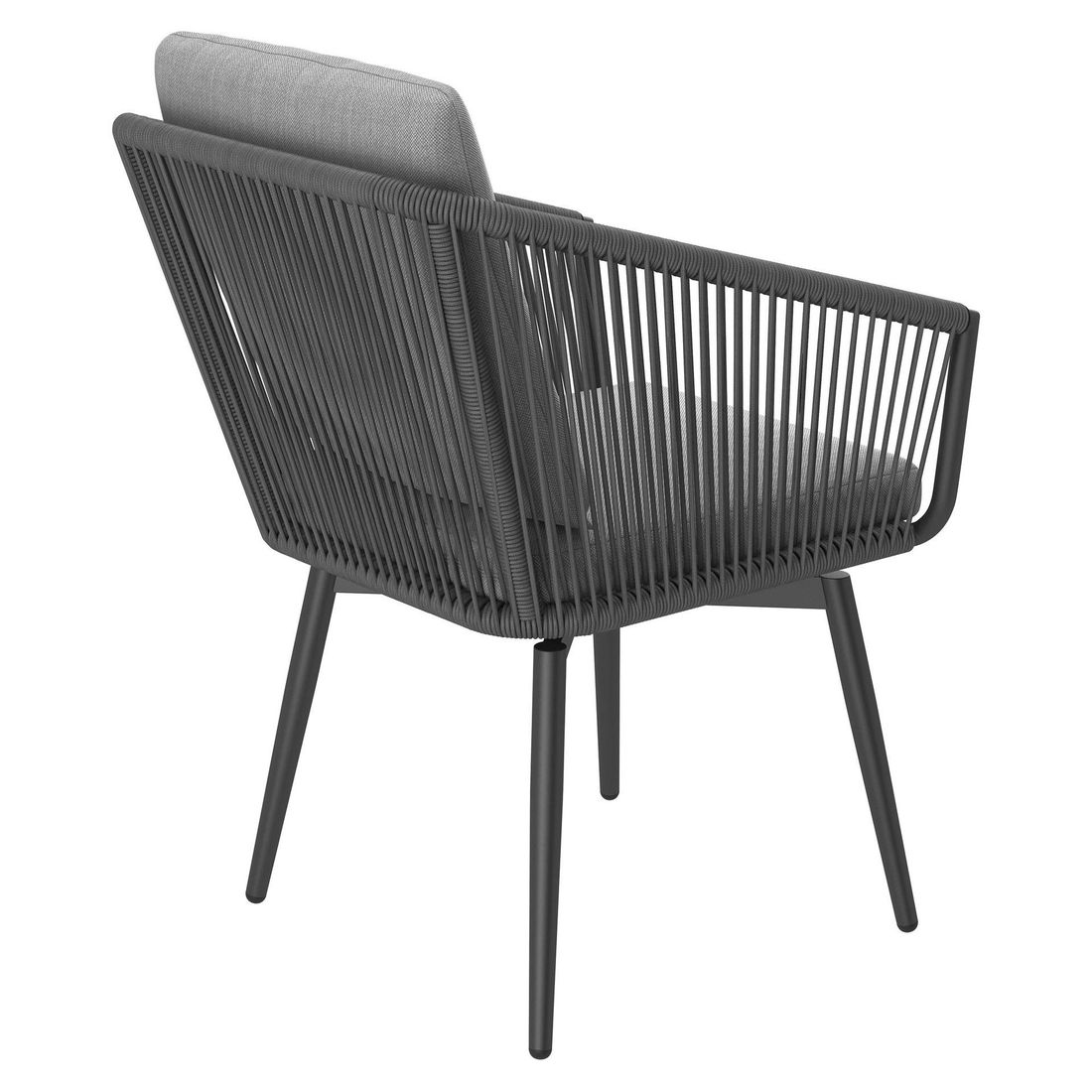 OUTLIV. Alex Gartensessel drehbar Aluminium mit Sitz- und Rückenkissen