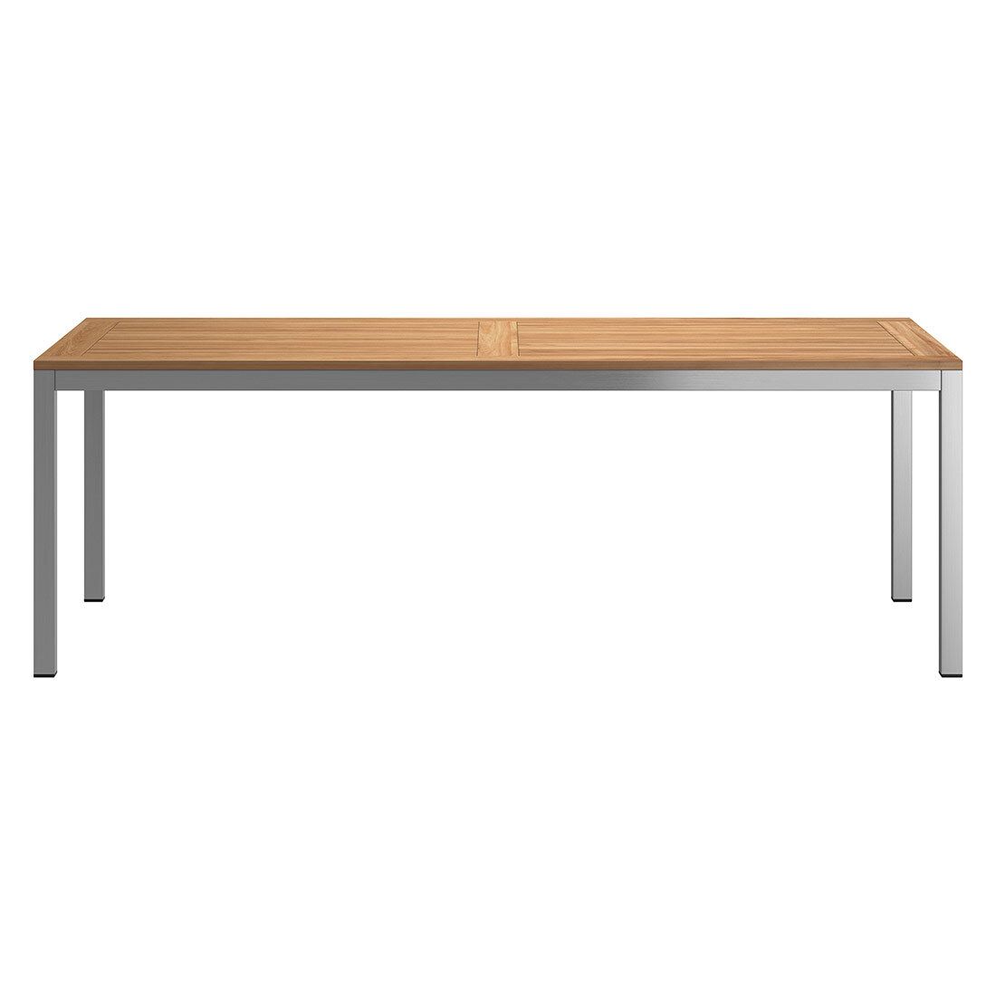 OUTLIV. Gartentisch 220x100 cm Edelstahl/Teak