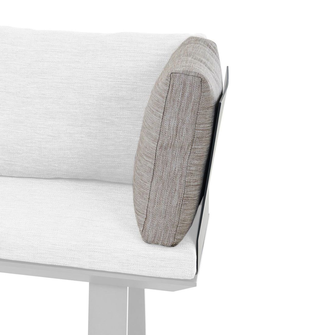 Siena Garden Repton Ansteckteil für Diningsofa Aluminium/Texfabric