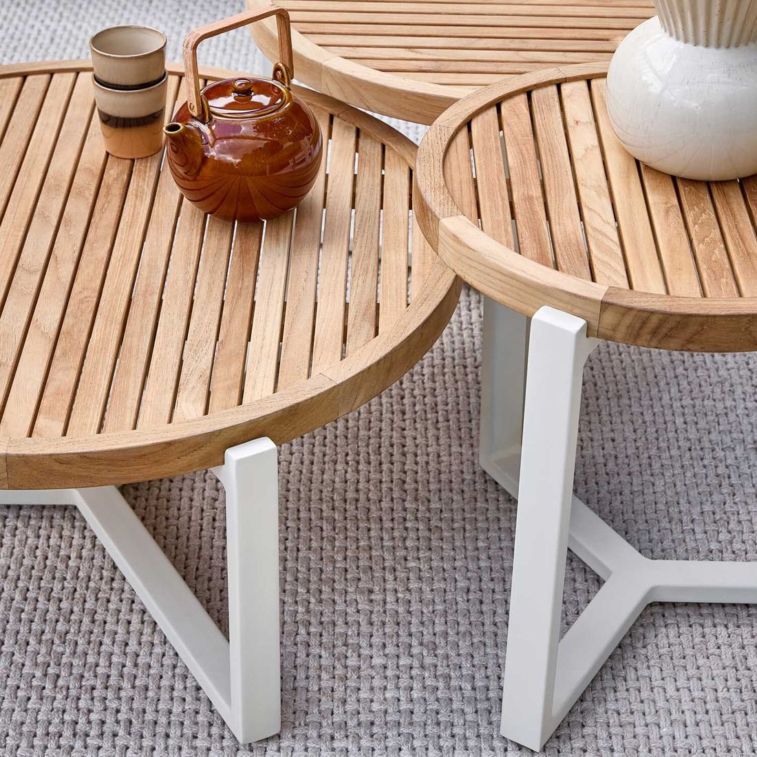Apple Bee Milou Loungeset inkl. Loungetische Aluminium/Polyrattan/Bee Wett