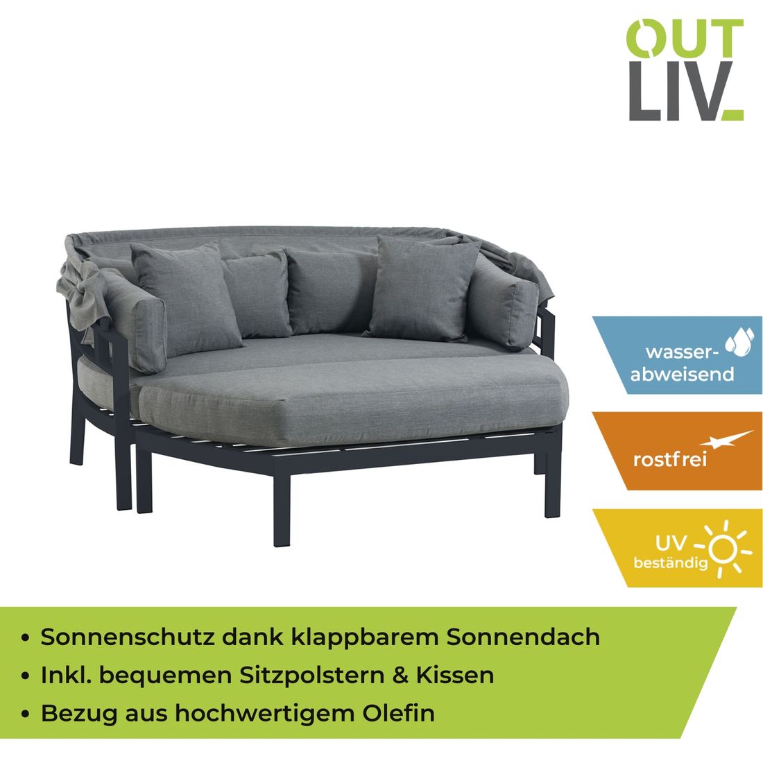 OUTLIV. Atlanta Sonneninsel Aluminium/Olefin