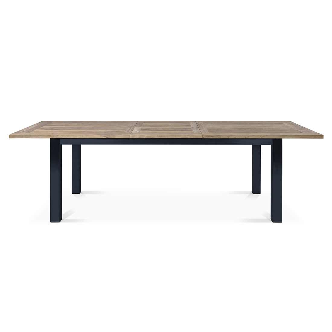 OUTLIV. Oxford Ausziehtisch 200/260x100cm Edelstahl/Teak Recycelt