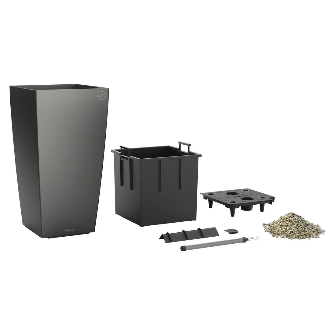 Lechuza Cubico Premium 40 Pflanzgefäß 39,5x39,5x75,5cm Kunststoff