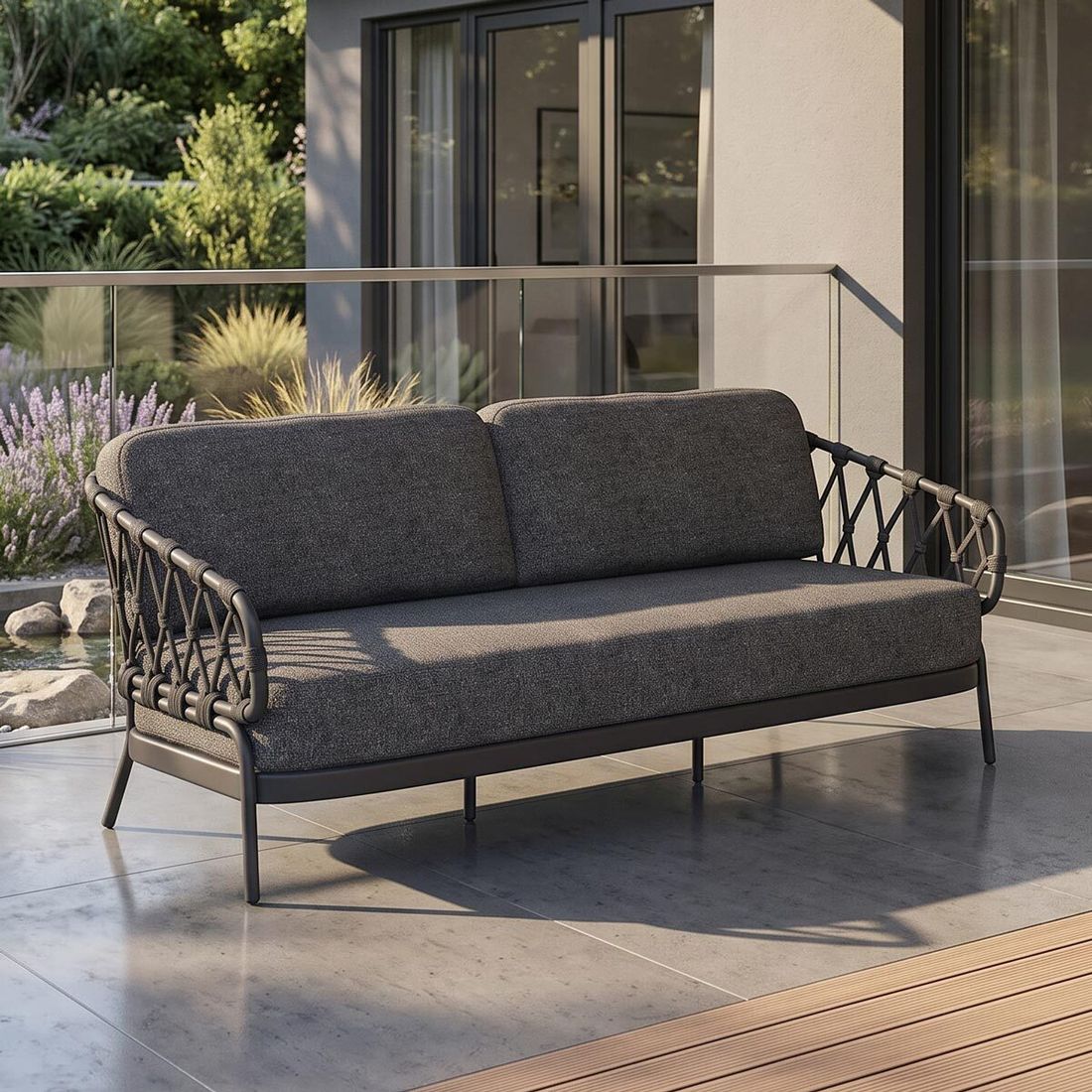Tierra Outdoor Natal Gartenloungesofa Aluminium/Rope/Olefin
