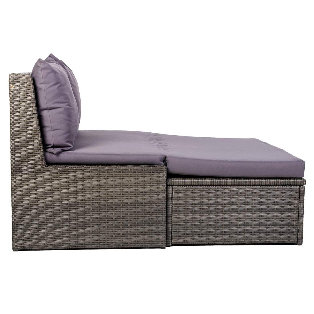 OUTLIV. Multifunktionales Daybed Aluminium/Polyrattan