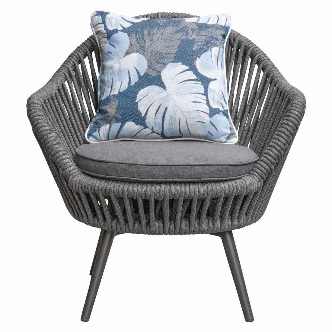 LC Garden Bari Loungesessel Aluminium/Rope