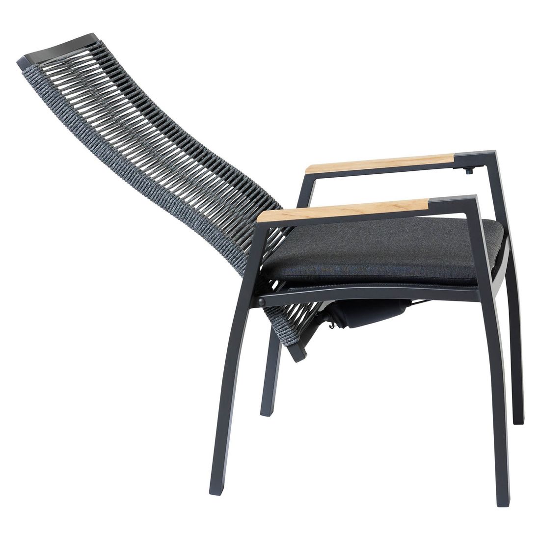 Interliving 7011 Gartensessel verstellbar Aluminium mit Sitzkissen