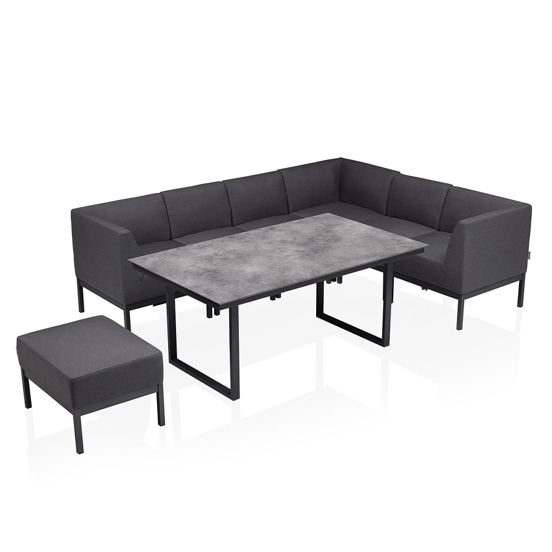 Kettler Pure City-Line Mittelmodul Aluminium/Sunbrella