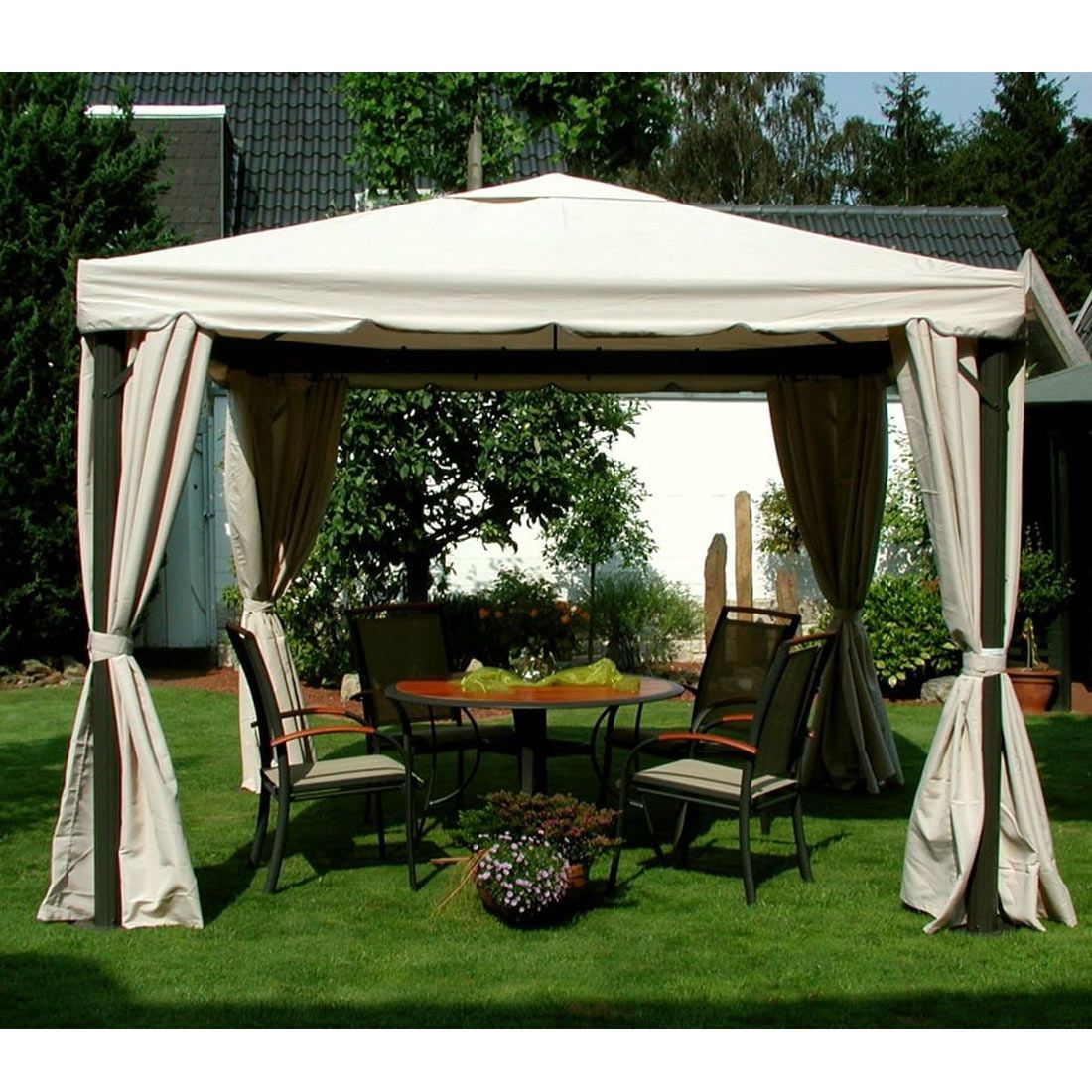 LECO 4er-Set Seitenteile für Pavillon SAHARA 3x3m