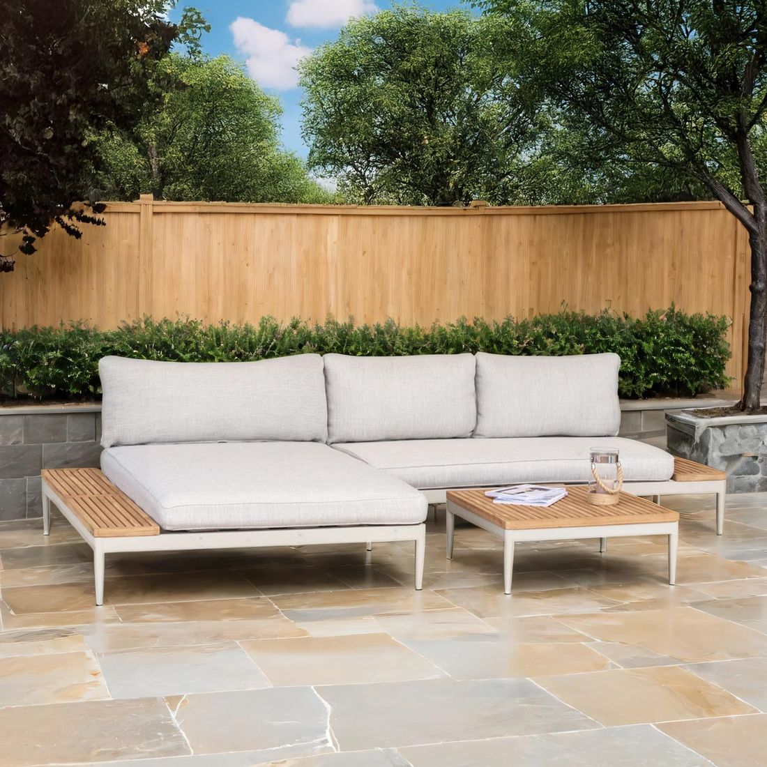 LifestyleGarden Topaz Ecklounge inkl. Loungetisch Aluminium/Olefin