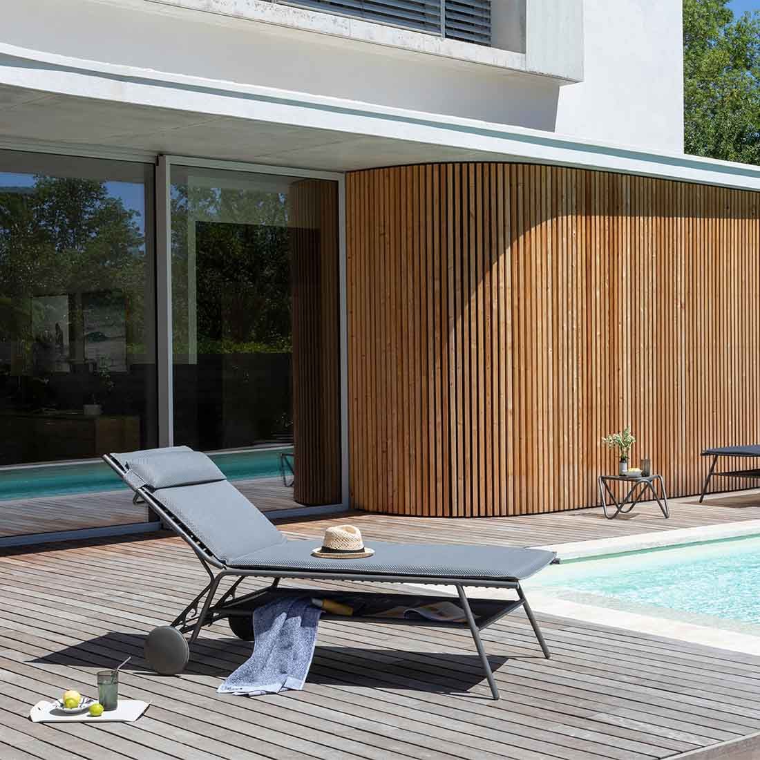 Lafuma Miami II Haut Gartenliege Stahl/BeComfort