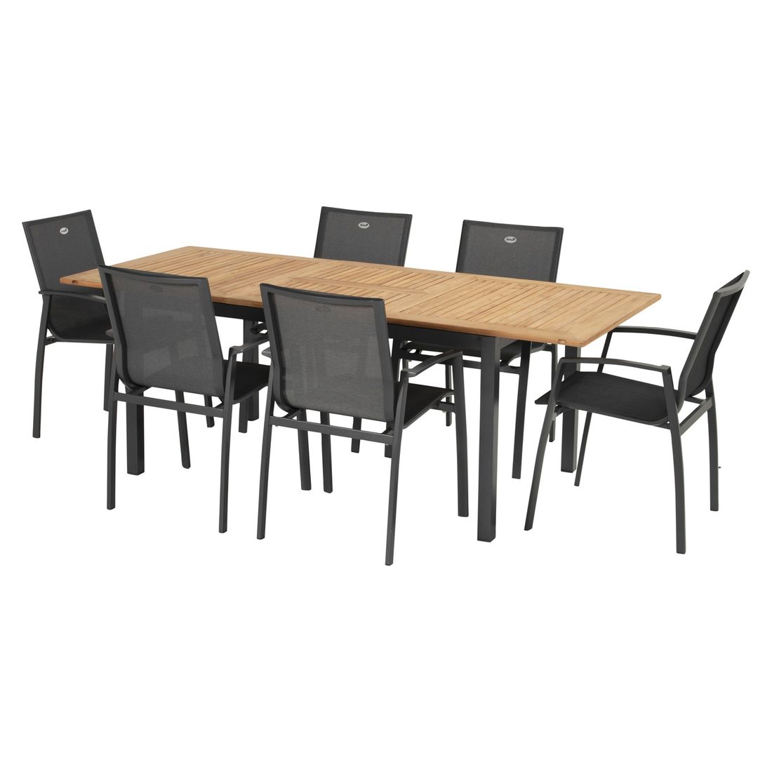 Hartman South Wales Ausziehtisch 150/210x90cm Aluminium/Teak