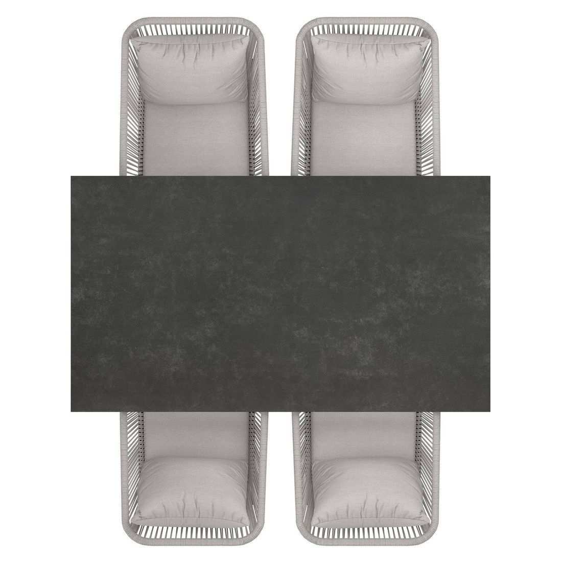 OUTLIV. Alex Gartenmöbel-Set M (4 Plätze) Tisch 160x90cm