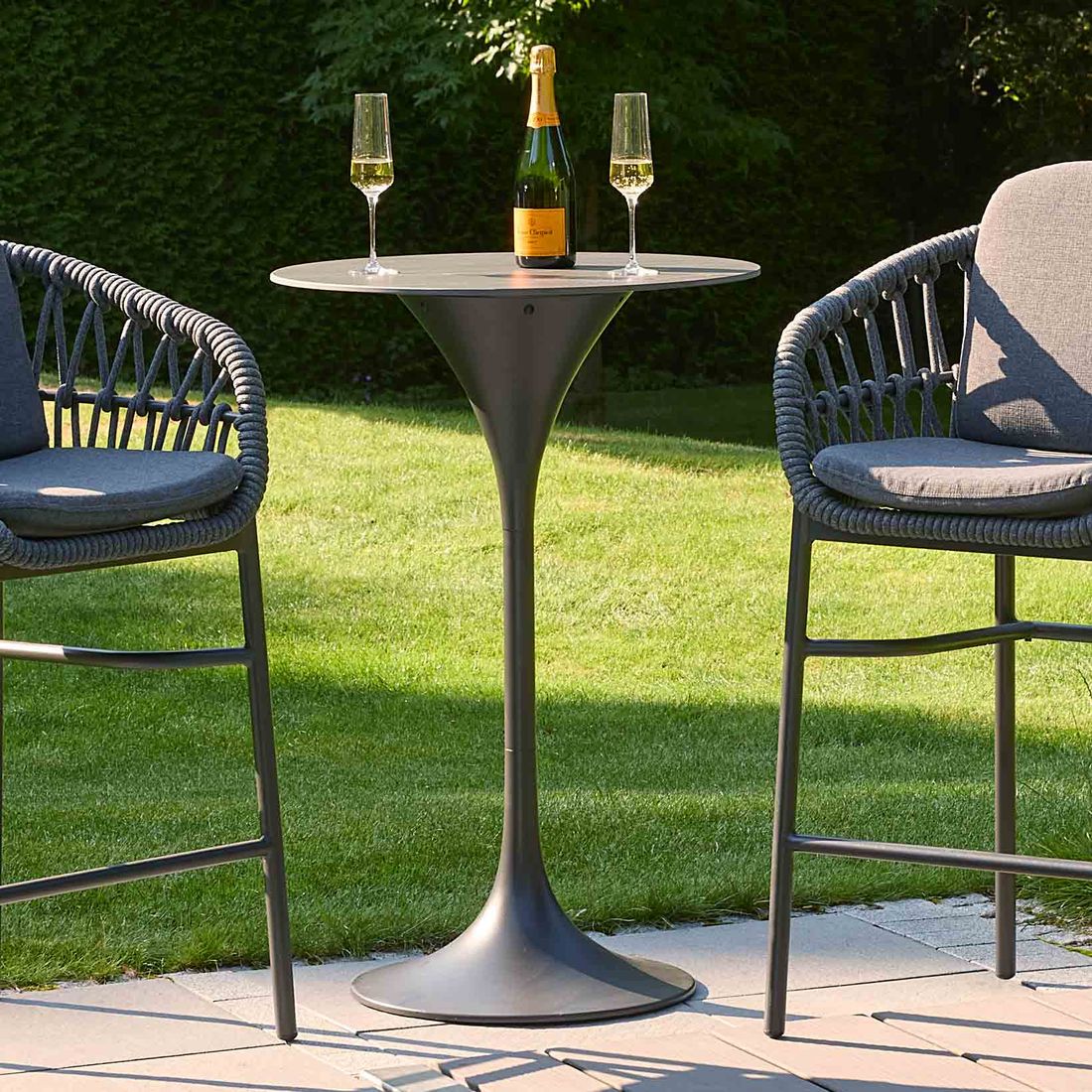 LC Garden Bari Stehtisch Ø70cm Aluminium/Sinterstein