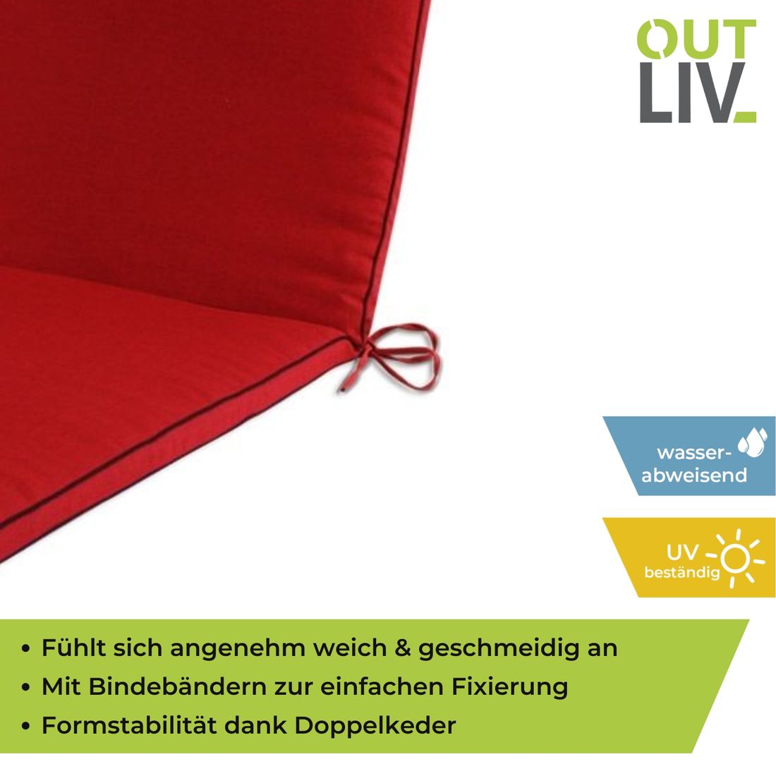 OUTLIV. Romeo Elegance Gartenliegenauflage 190x60x5 cm Olefin