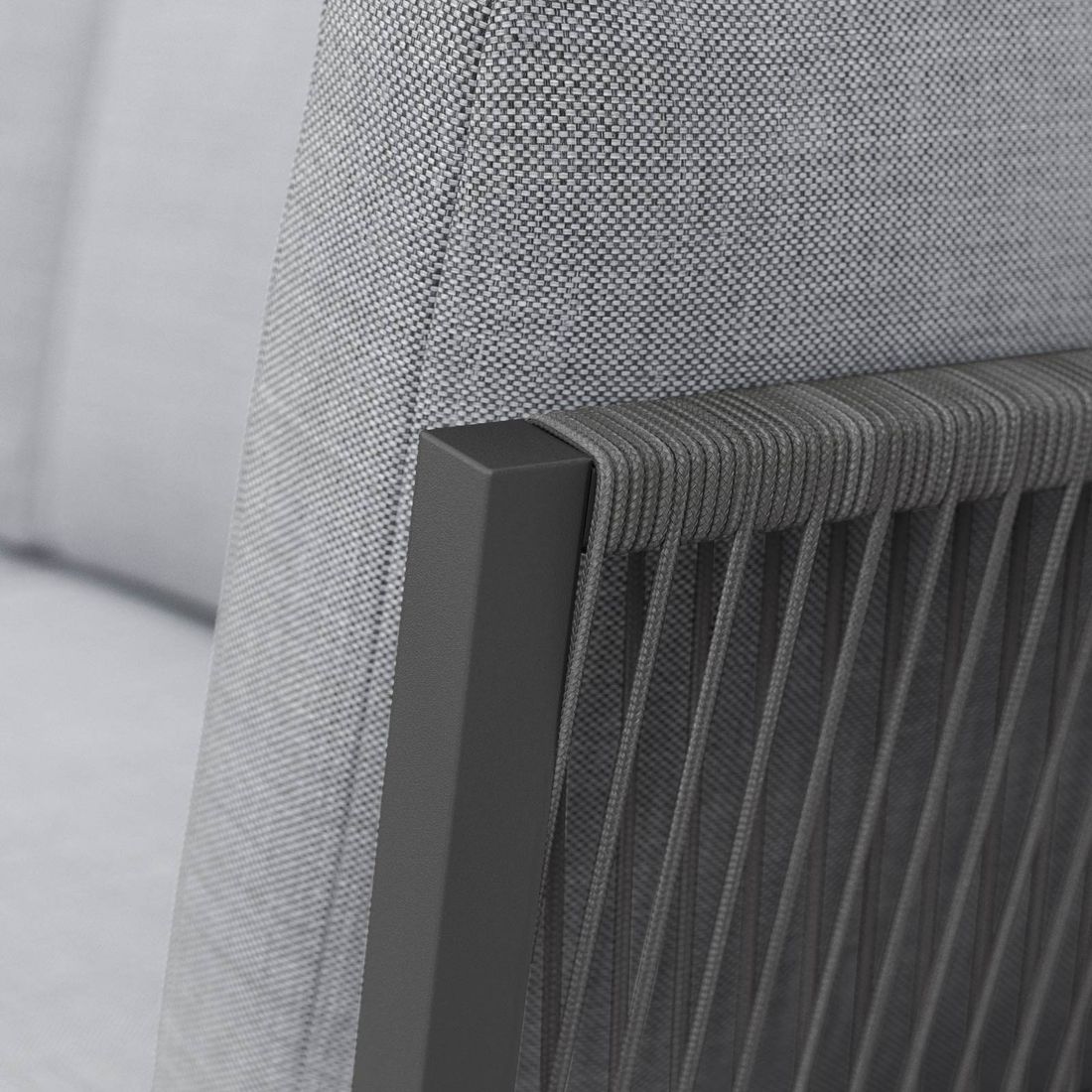 OUTLIV. Alex Ecklounge inkl. Loungetisch Aluminium/Rope