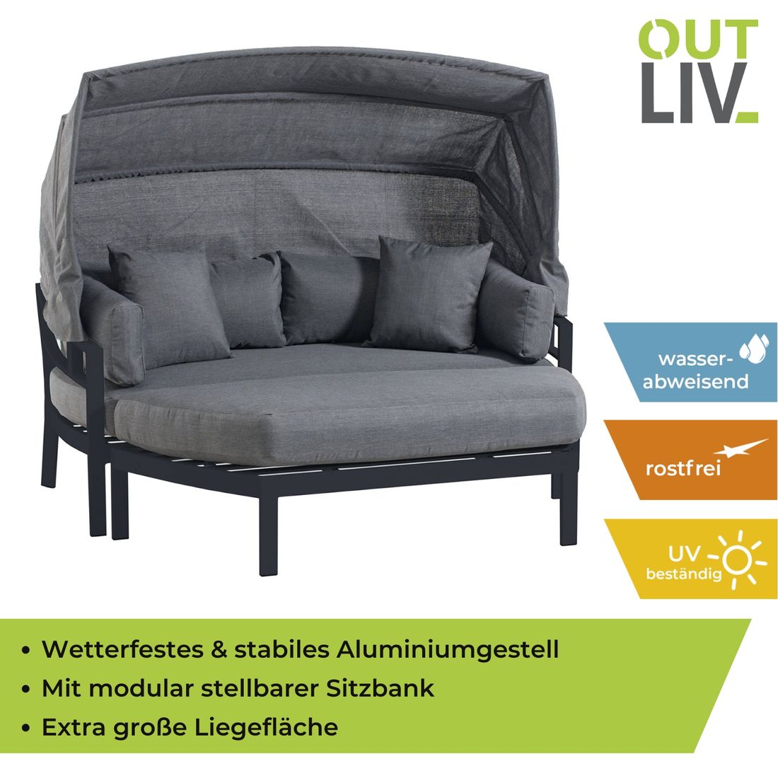 OUTLIV. Atlanta Sonneninsel Aluminium/Olefin