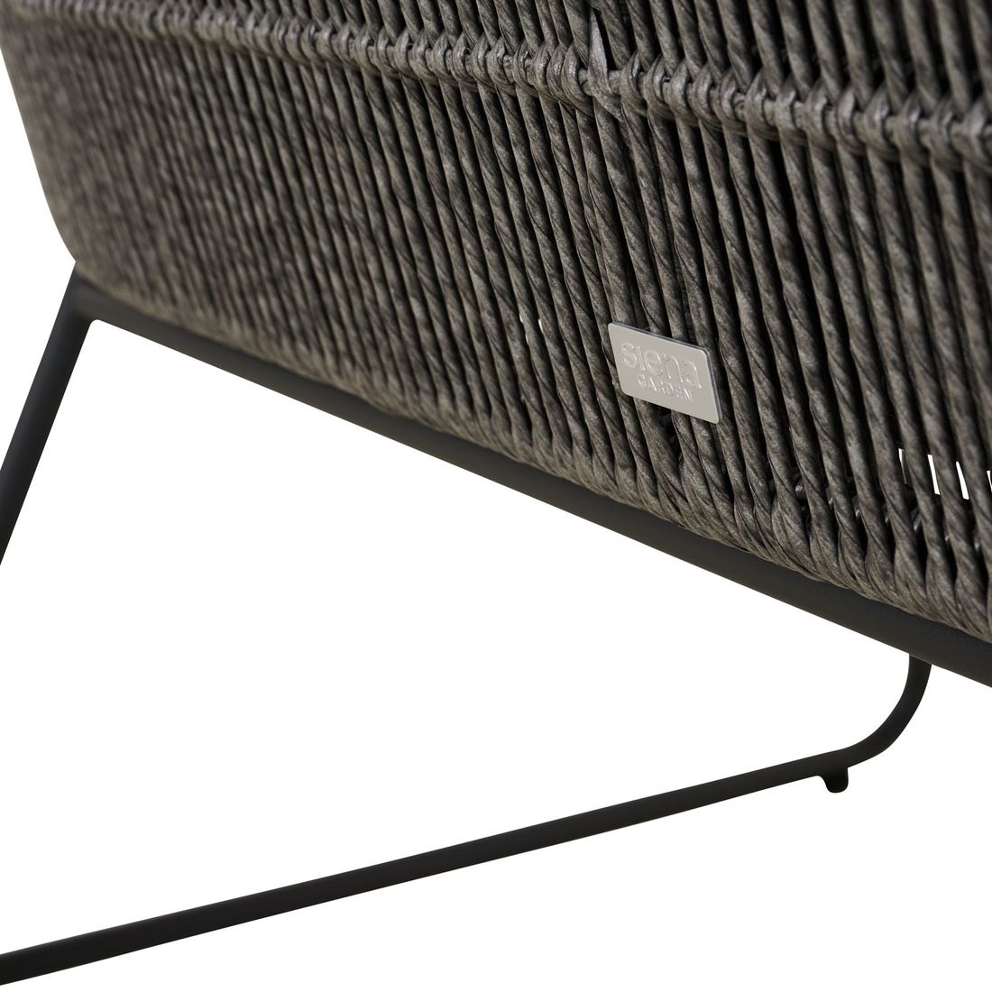 Siena Garden Kansas Diningsofa Aluminium/Geflecht