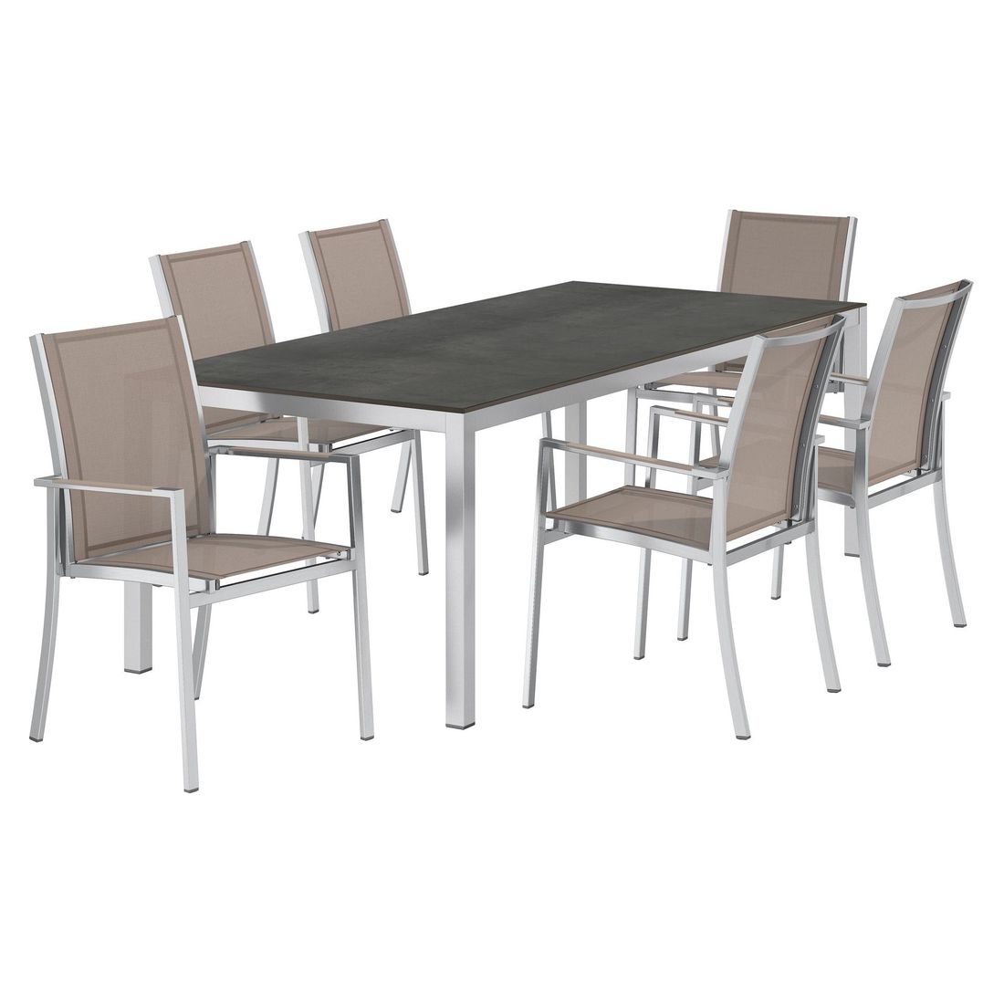 OUTLIV. Oviedo Gartenmöbel-Set L (6 Plätze) Tisch 220x100cm