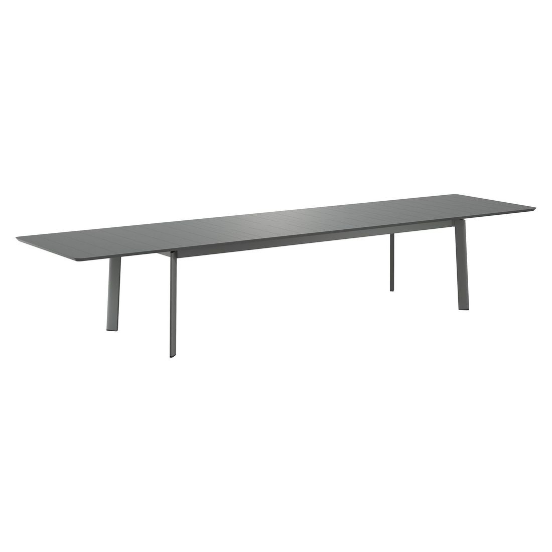 OUTLIV. Milano Ausziehtisch 266/331/396x110cm Aluminium