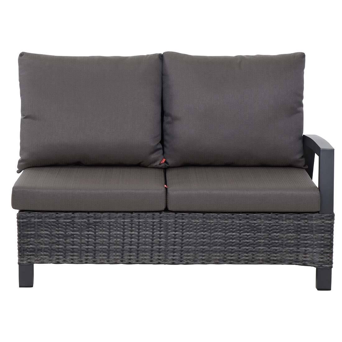 Siena Garden Taranto Dininglounge Tisch 140x85cm Aluminium/Gardino-Geflecht