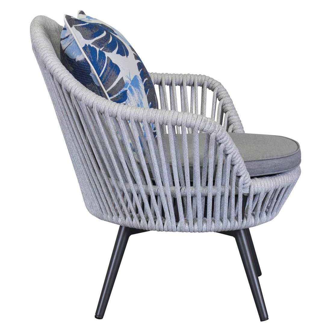 LC Garden Bari Loungesessel Aluminium/Rope