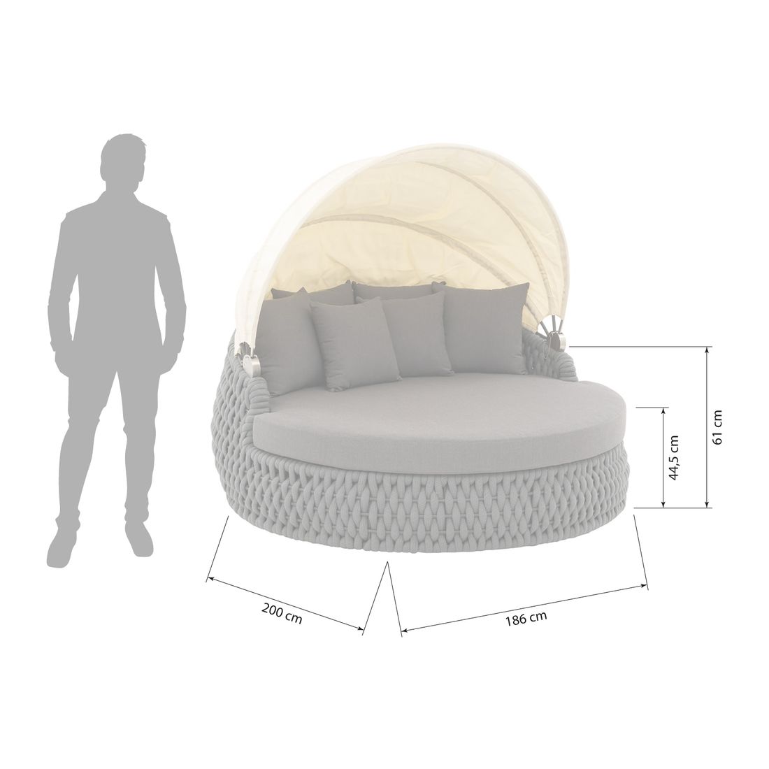 OUTLIV. Leon Loungeinsel Rope/Olefin