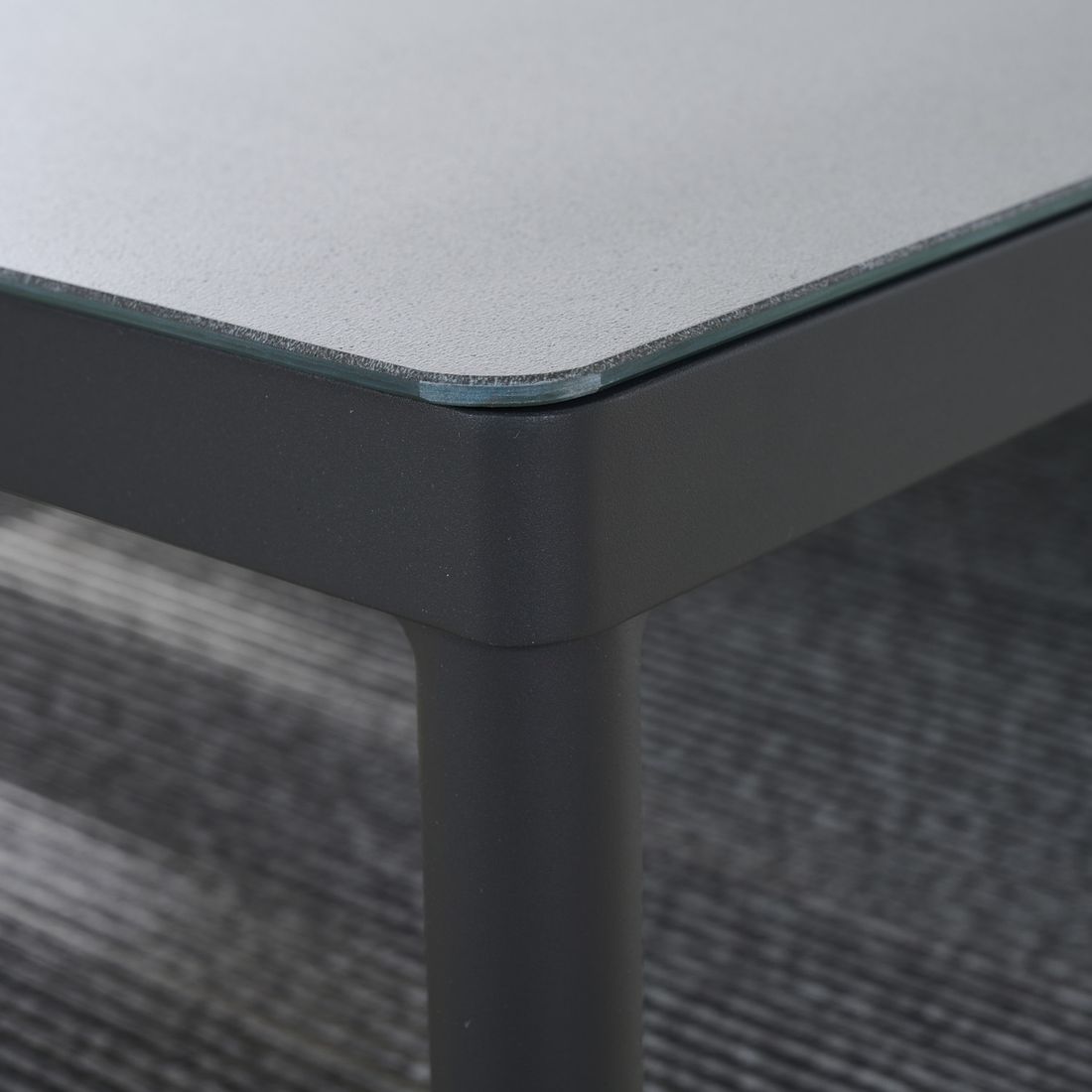 Siena Garden Kansas Loungetisch 110x70cm Aluminium/Glas
