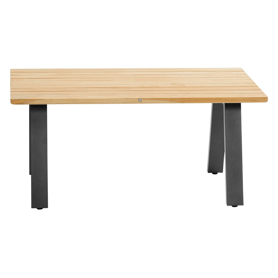 4Seasons Ambassador Kaffeetisch 120x70cm Edelstahl/Teak