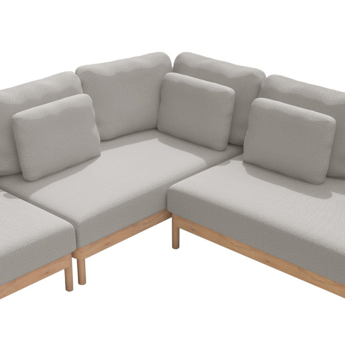 4Seasons Avalon Ecklounge 4-tlg. Teak/Rope