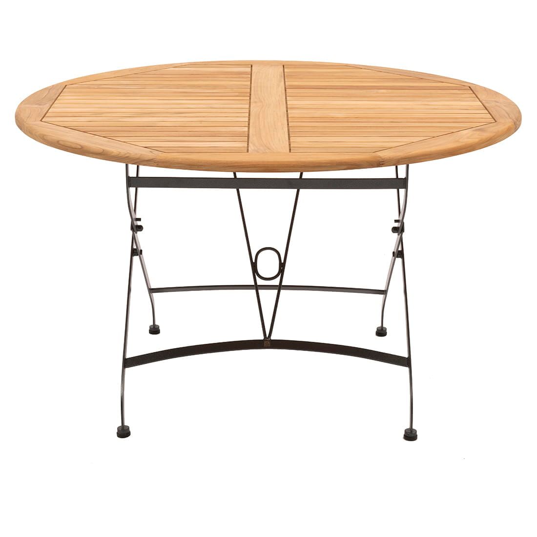 4Seasons Bellini Gartentisch Ø120cm Stahl/Teak