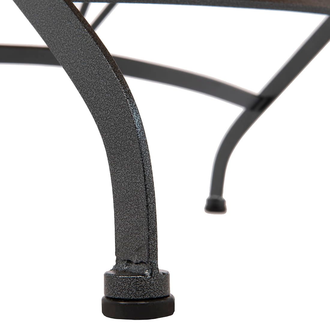 4Seasons Bellini Gartentisch Ø120cm Stahl/Teak