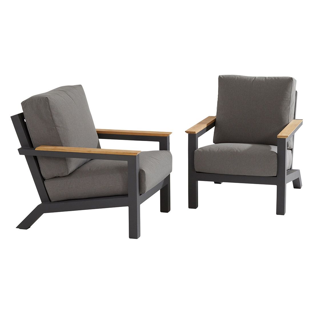 4Seasons Capitol Loungesessel Aluminium/Olefin