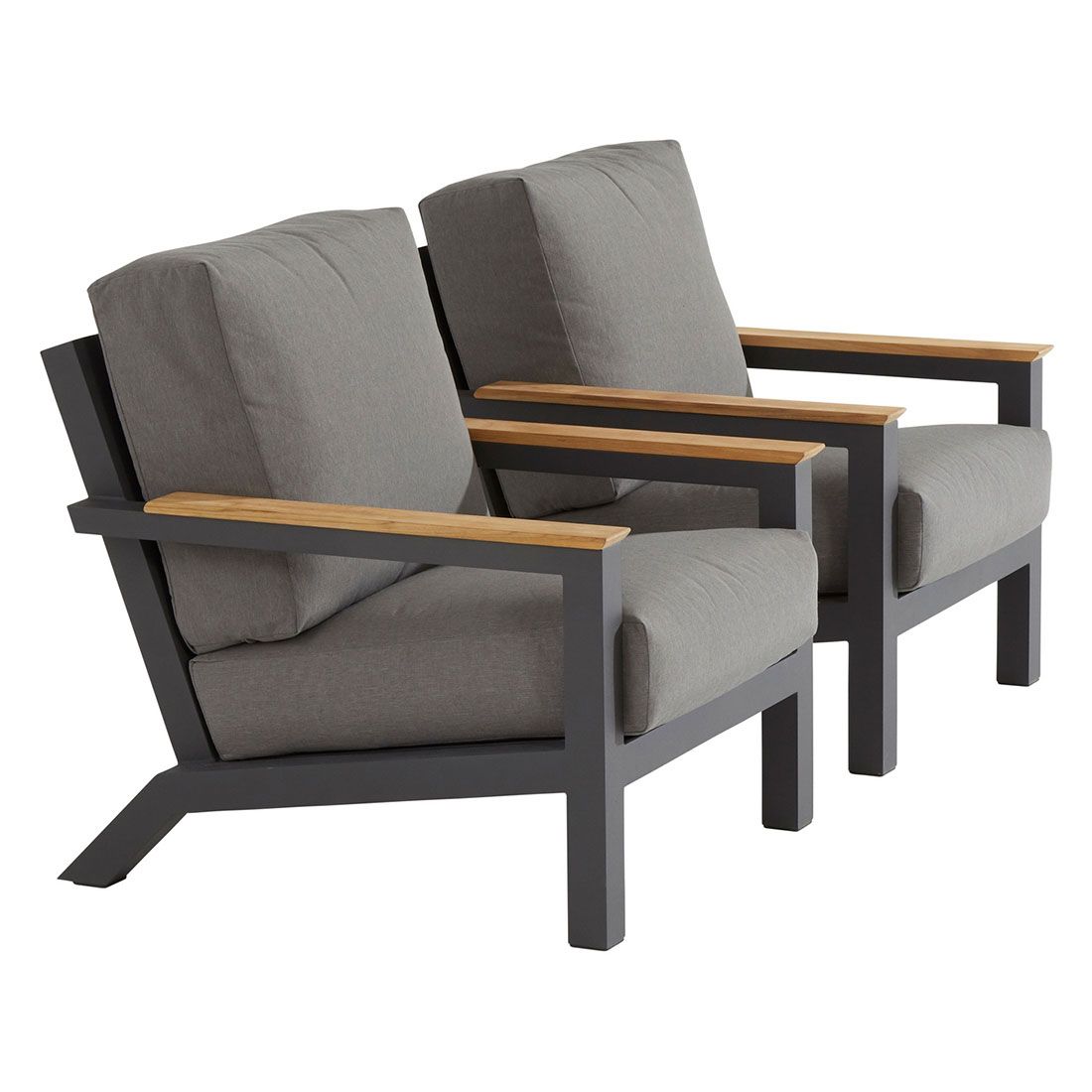 4Seasons Capitol Loungesessel Aluminium/Olefin