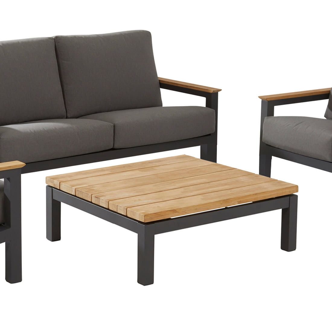 4Seasons Capitol Loungeset 4-tlg. mit Tisch 90x90cm
