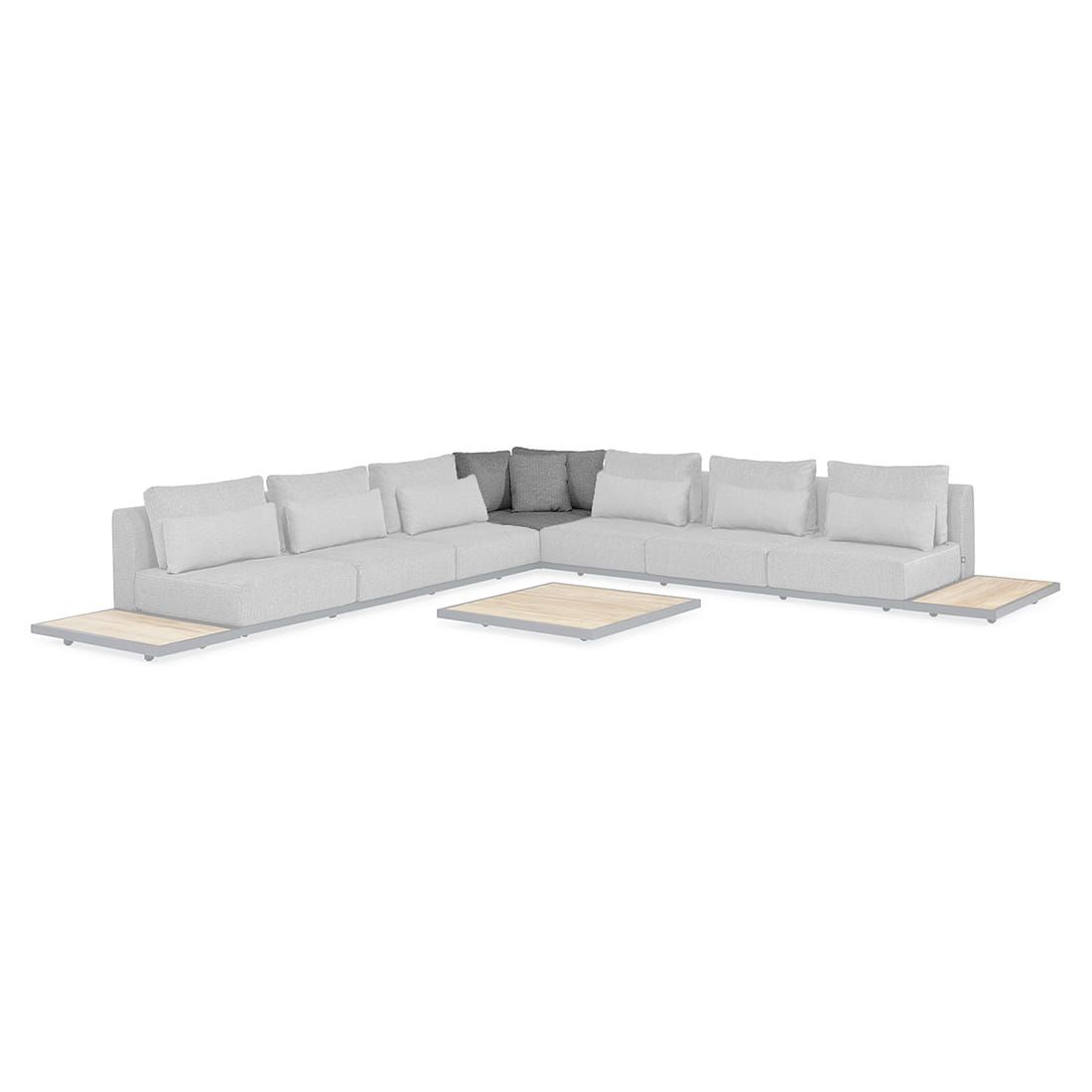 4Seasons Fidji Modular Eck-/Endmodul Aluminium/Polster