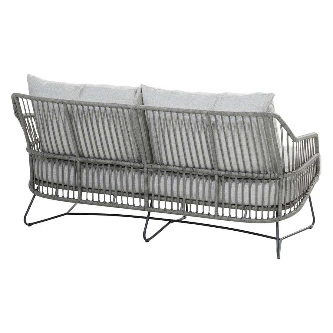 4Seasons Sempre Gartensofa Edelstahl/Rope inkl. Kissen