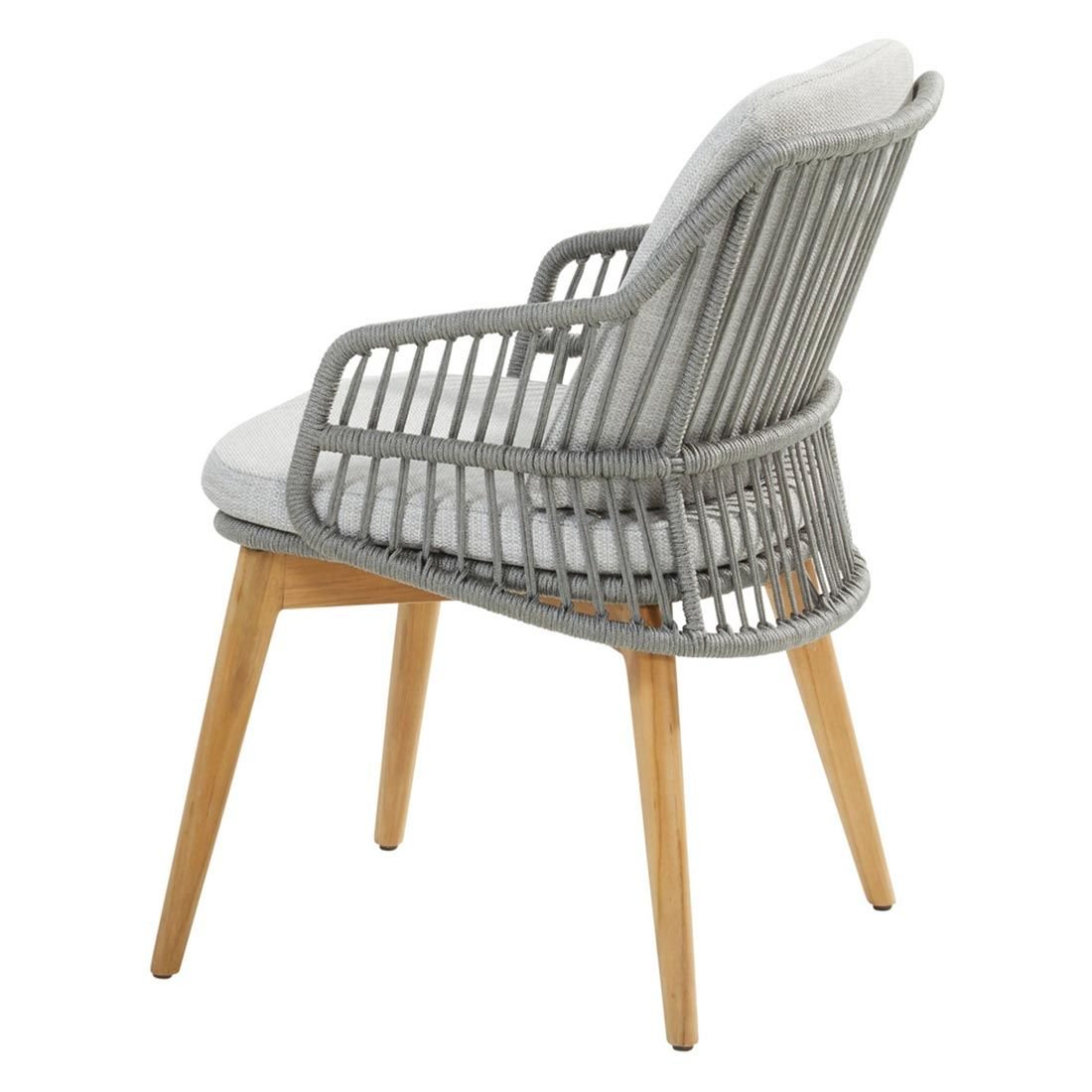 4Seasons Sempre Gartensessel Teak/Rope inkl. Kissen