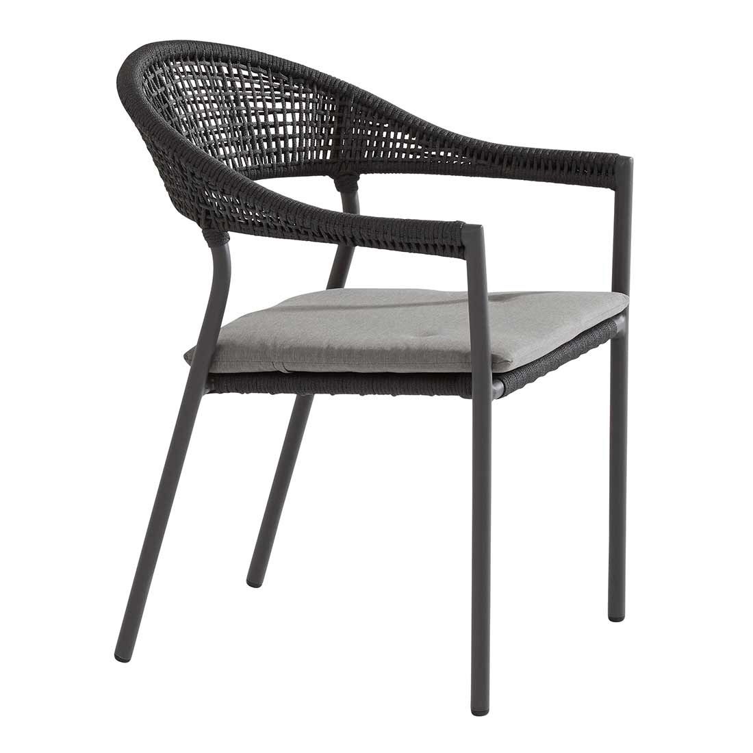 4Seasons Sienna Stapelsessel Aluminium/Rope