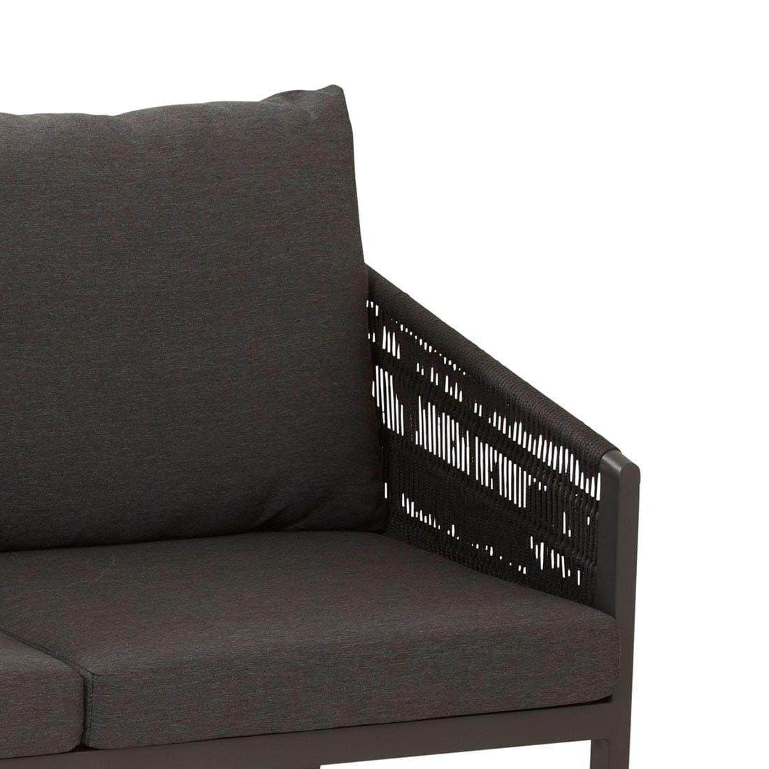 4Seasons Taste Cruz Cosy Gartensofa links Aluminium/Rope/Olefin