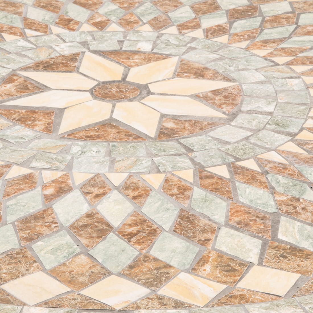 OUTLIV. Mosaik Gartentisch Ø120cm Eisen/Mosaik