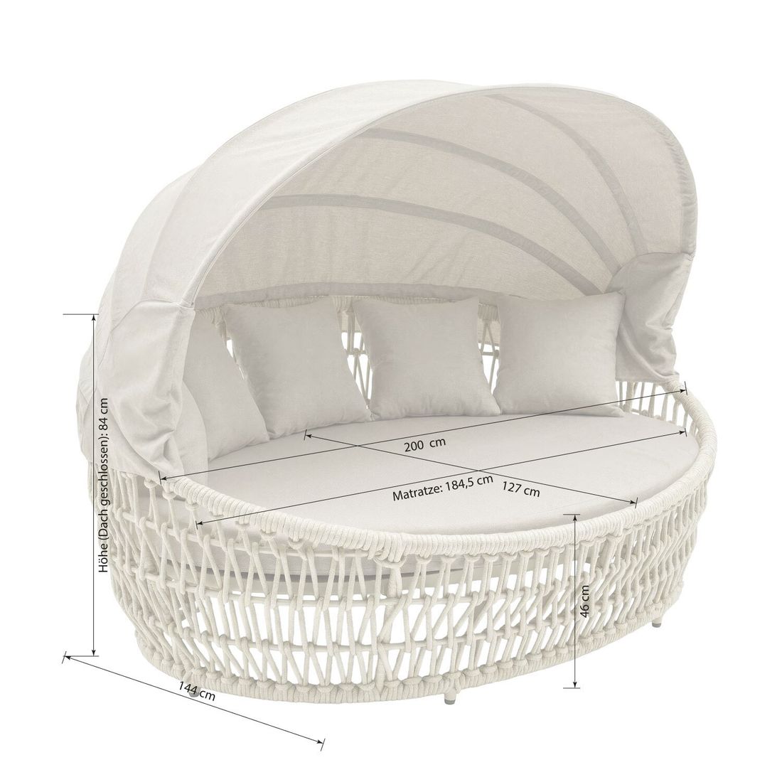 LC Garden Bari Sonneninsel Aluminium/Rope/Olefin